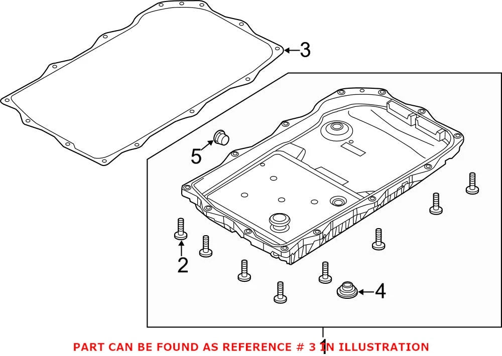 Genuine OEM Mopar Transmission Oil Pan Gasket for Dodge Charger (2017–2017), Ram 1500 (2019–2019)
