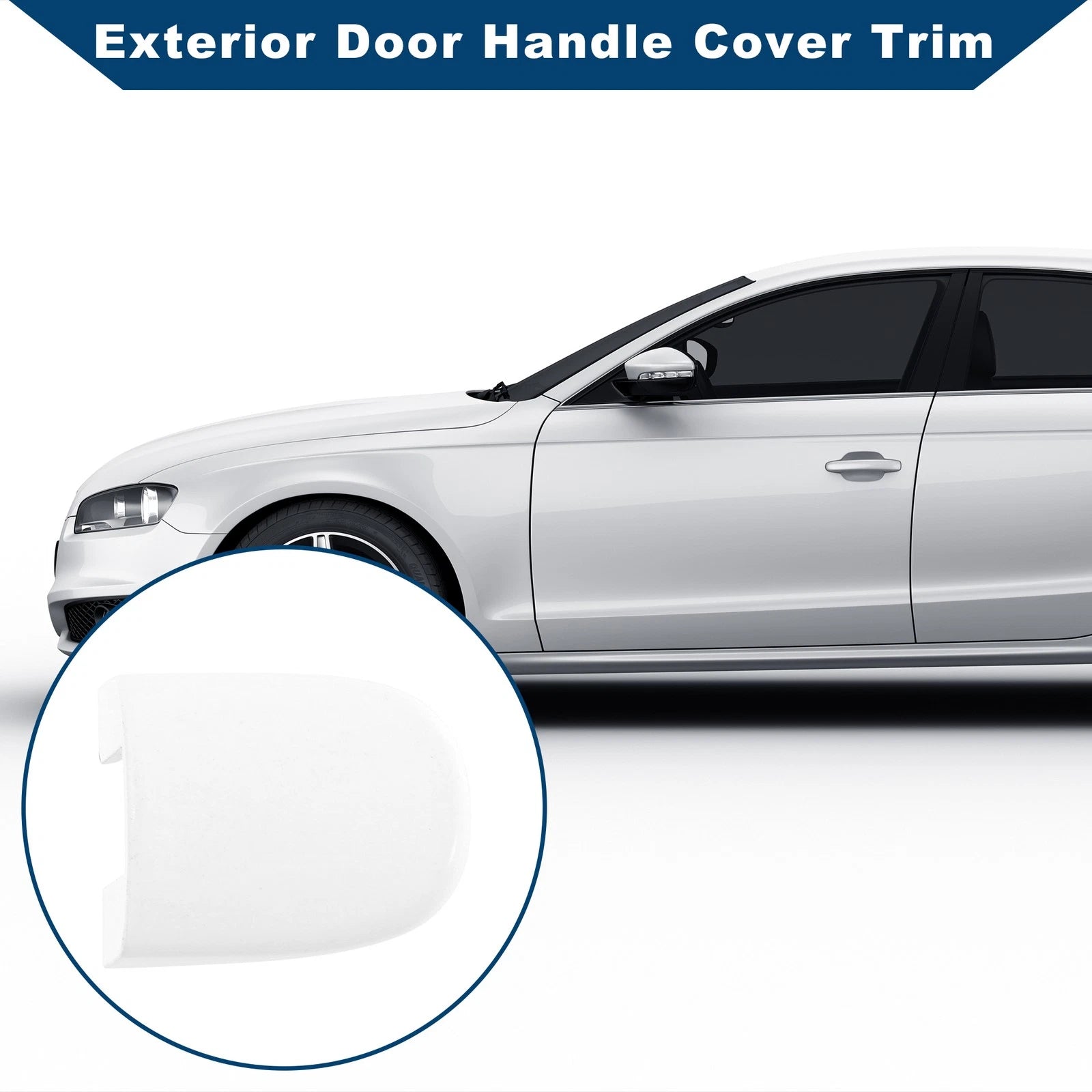 Exterior Door Handle Cover Trim for VW Golf (1999–2006), Audi TT (1998–2006) White