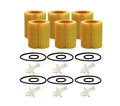 Set of 6 Engine Oil Filters for Lexus Toyota