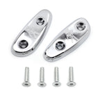 Mirror Block Off Base Plates for Suzuki GSX-R 600 750 1000 (2001–2004) Chrome
