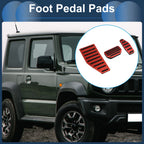 3 Pcs Accelerator Pedal Covers for Suzuki Jimny JB70W (2018–2022) Red