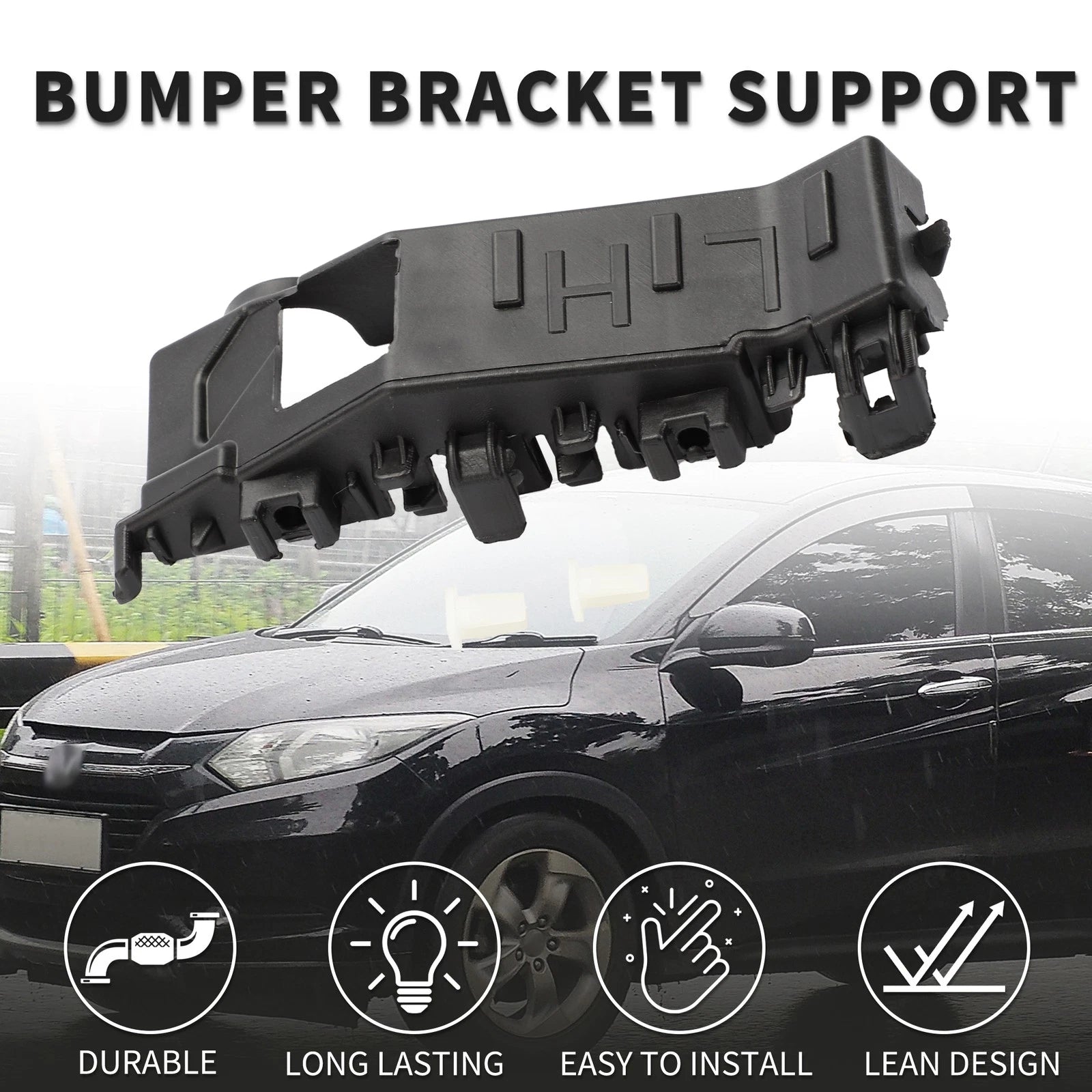 1pc Left Front Bumper Retainer Bracket No. 86513D3000 for Hyundai Tucson (2016–2021)