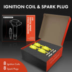 8 Ignition Coils & 8 Iridium Spark Plugs for Chevrolet Silverado 1500 (2014–2020)