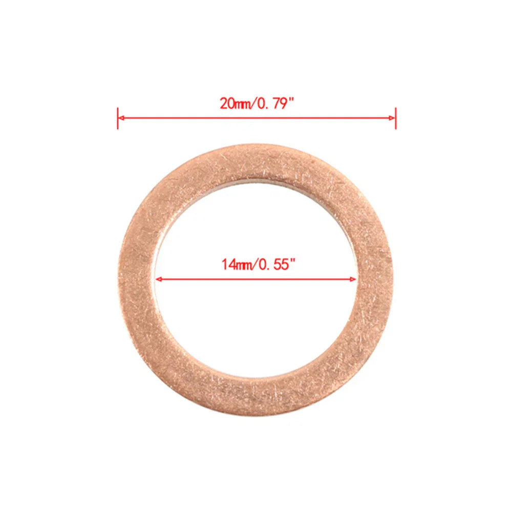 25 x Oil Drain Plug Copper Crush Washers for Benz C450 C63 CLA45 AMG (2015-2020)