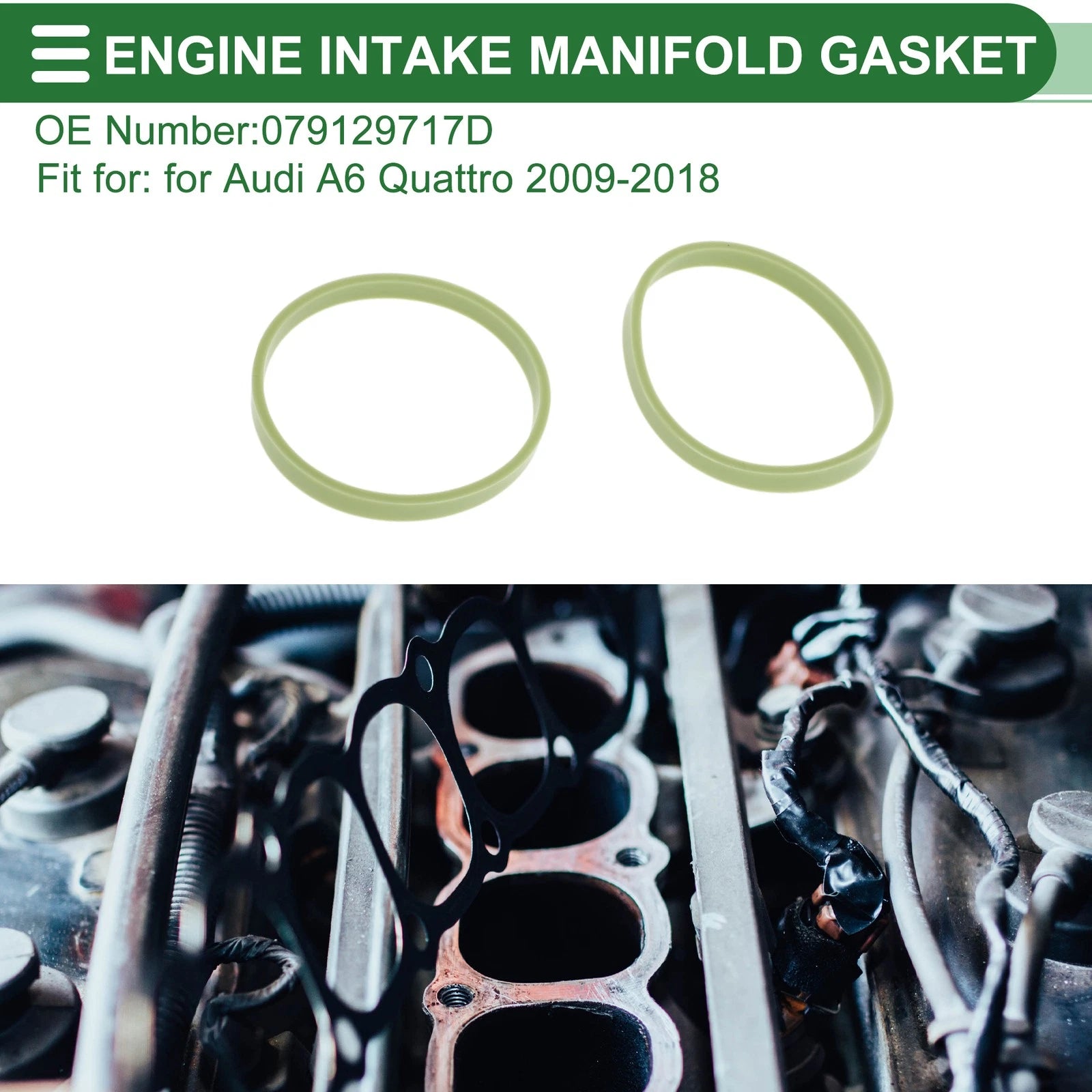 Upper Engine Intake Manifold Gasket for Audi A6 Quattro (2009–2018) No. 079129717D