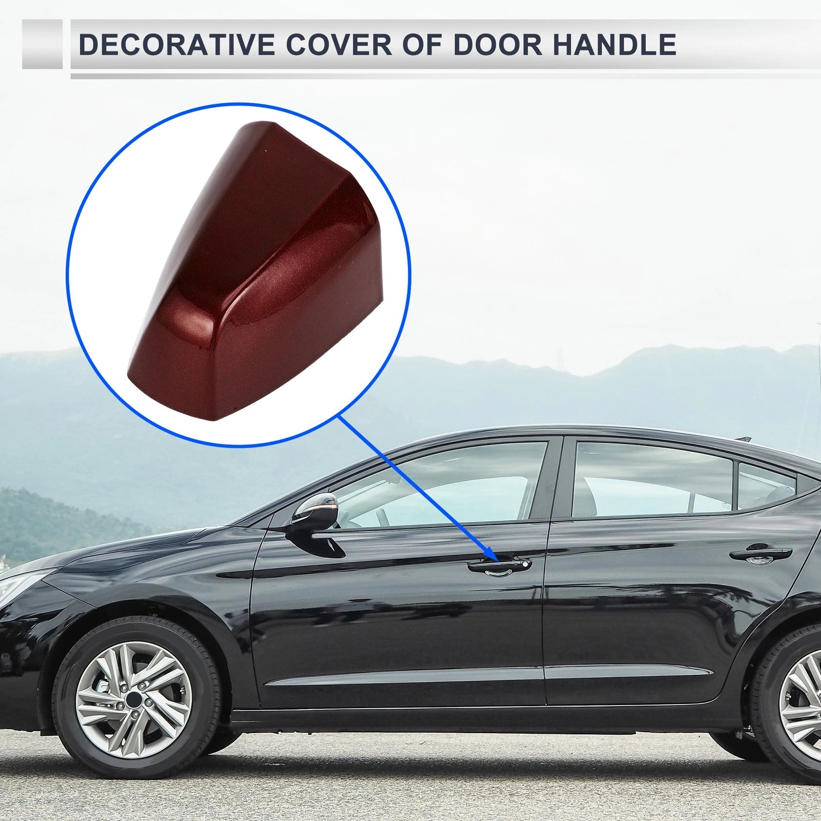 Front Left Door Handle Cover Cap for BMW X1 X2 (2015–2018) No. 51217396541