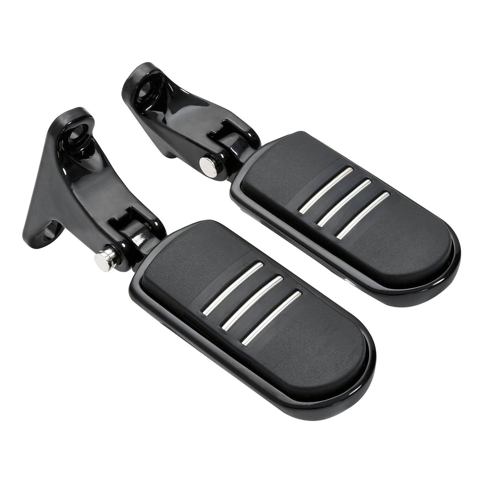 Black Rear Passenger Footpeg Mini Mount for Harley Street Glide (1993–2025)