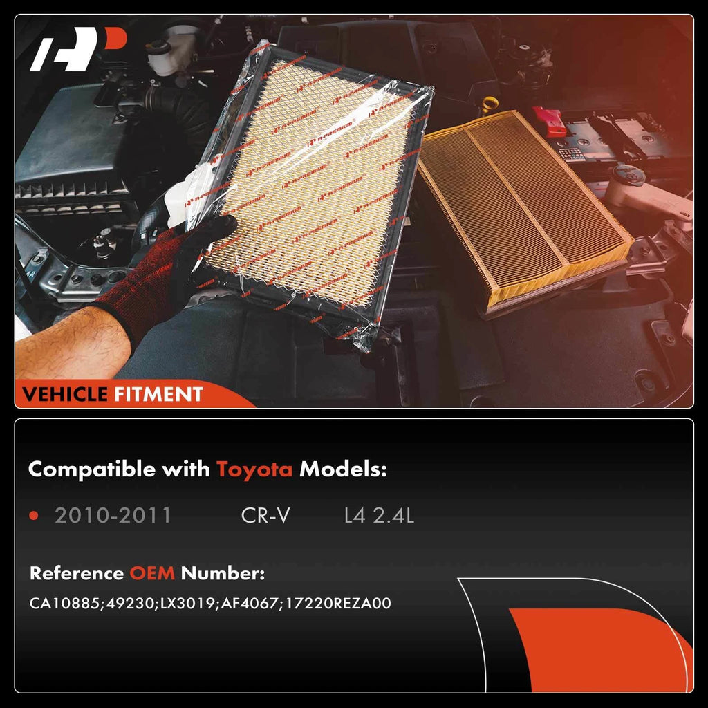 2X Engine Air Filter for Honda CR-V (2010-2011)