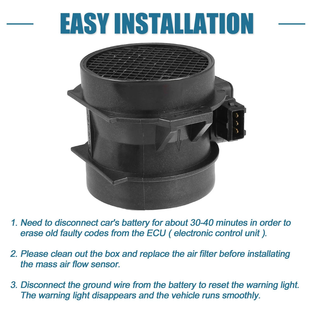 Mass Air Flow Sensor for BMW 323i  (2000–2006) No. 5WK9605