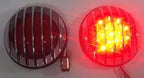 LED Tail Lights Flush Fit for 1933–1936 Ford Hot Rod Chrome Finned Grill