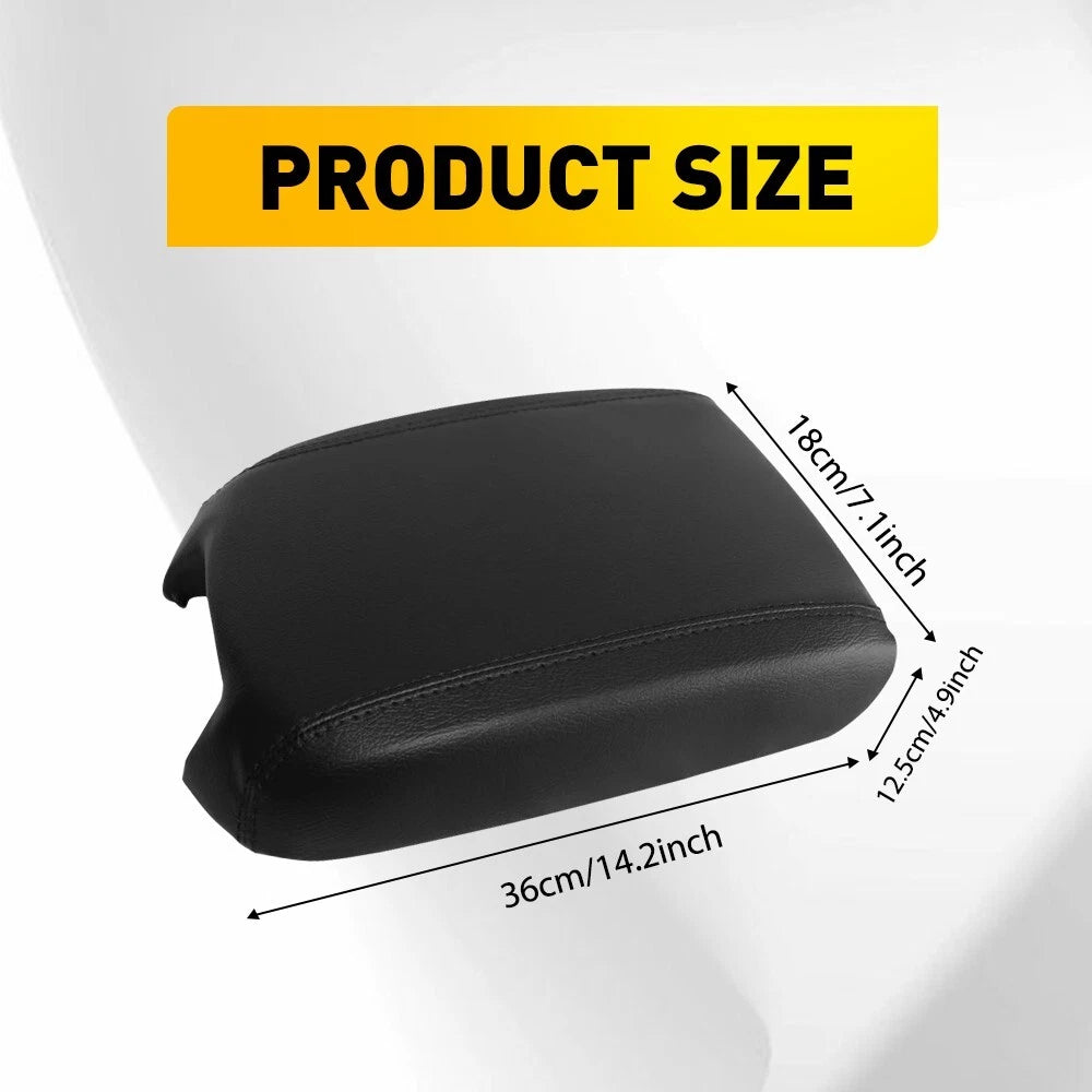 Leather Center Console Lid Armrest Cover for Ford Taurus (2010–2019)