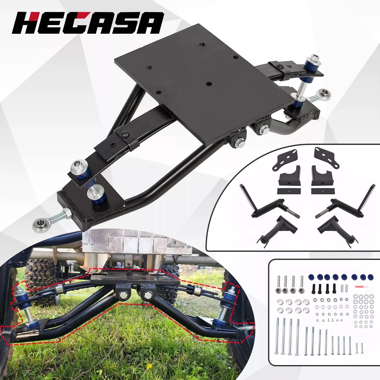 6" Double A-Arm Lift Kit for Club Car DS Golf Cart (1982–2003)