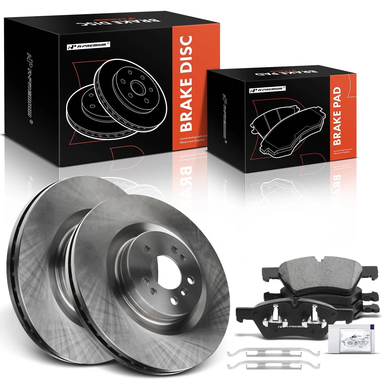 Front Disc Brake Rotors & Ceramic Pads for Mercedes-Benz ML550 (2008–2011)