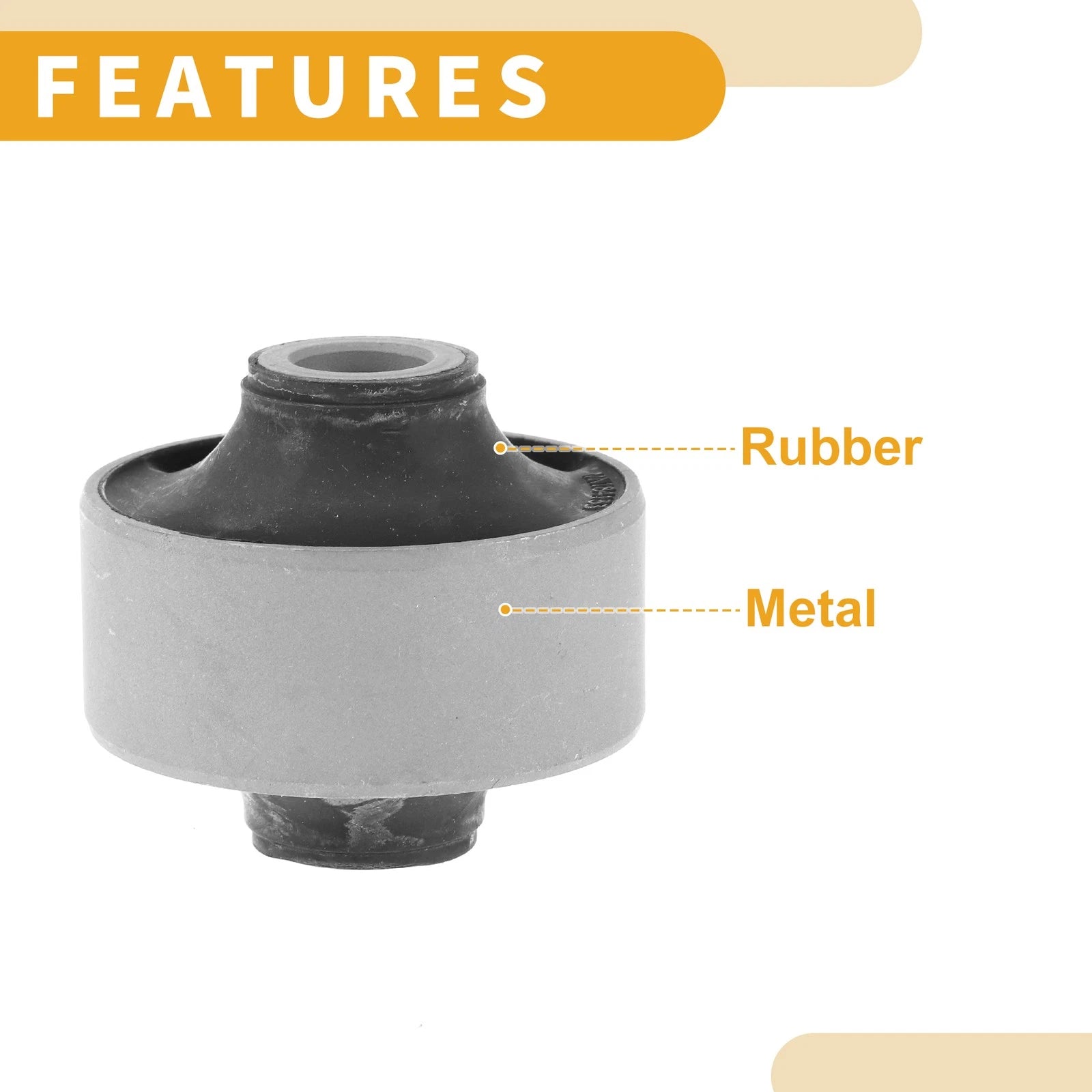 Rear Lower Track Control Arm Bushing No.MN184133 for Citroen C4 (2012–2023)
