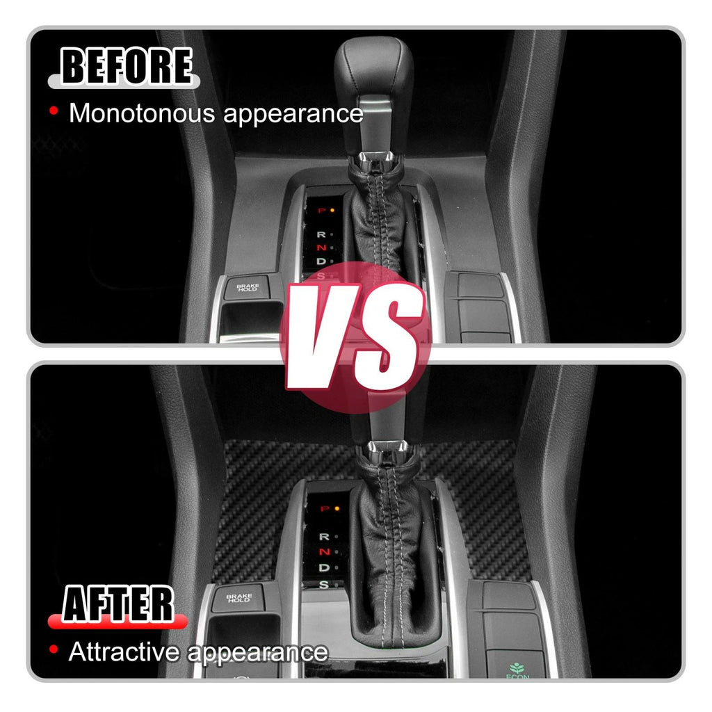 Gear Panel Trim Shift Box Cover Decal for Honda Civic (2016–2021)