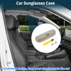 Sunglasses Case for Audi A3 (2012–2021) Eyeglasses Holder Storage Box Beige
