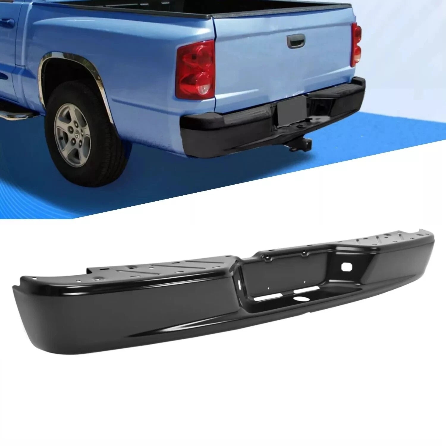 Rear Step Bumper Face Bar for Dodge Ram Dakota Raider (2005–2011)