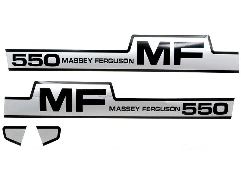 Bonnet Decal Set for Massey Ferguson 550 Tractors (1958–1975)