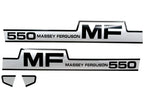 Bonnet Decal Set for Massey Ferguson 550 Tractors (1958–1975)