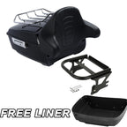 Trunk Backrest Pad Mount Rack for Harley Street Road Glide (1997–2008)