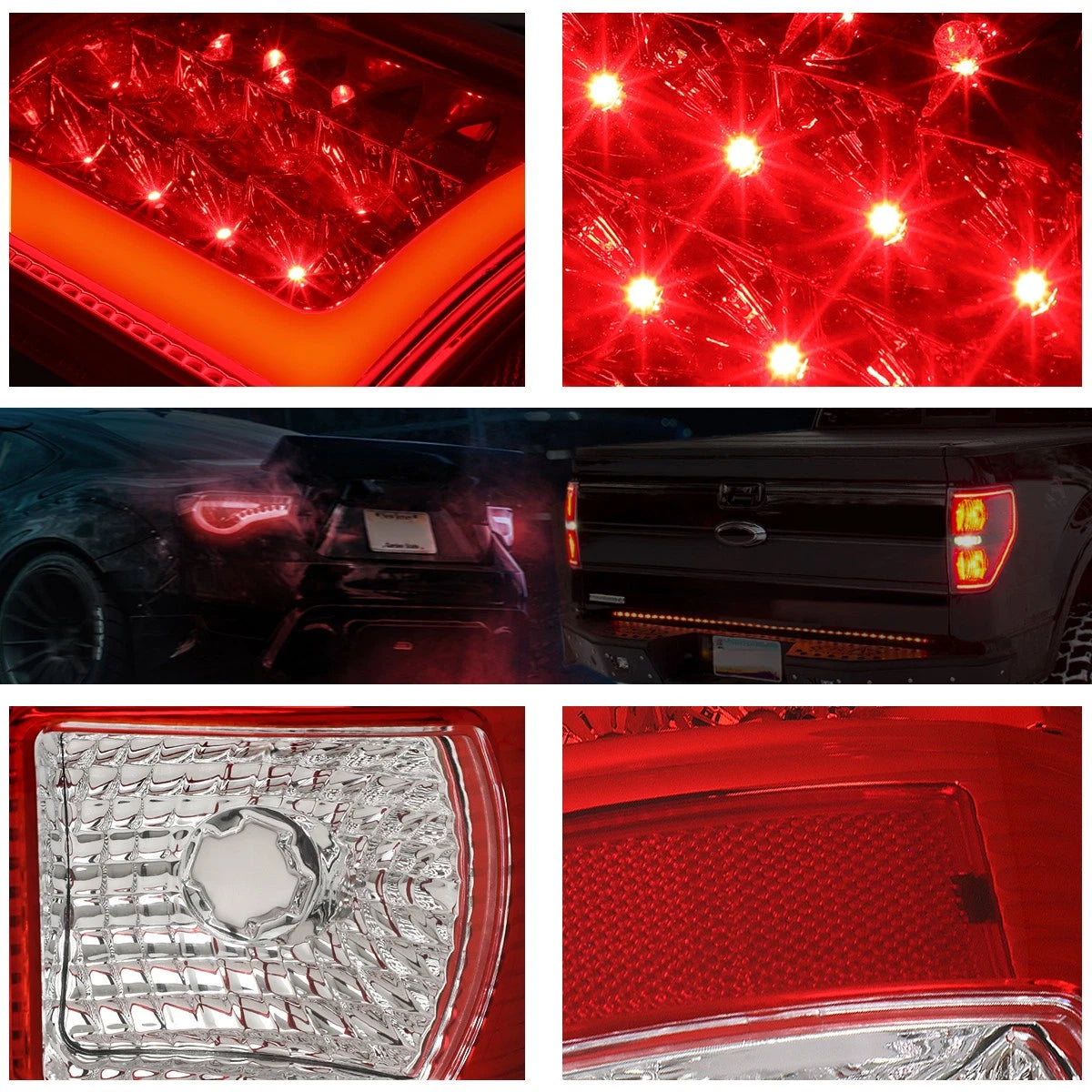 3D LED L-Bar Tail Light for Ford Super Duty (2008–2016)