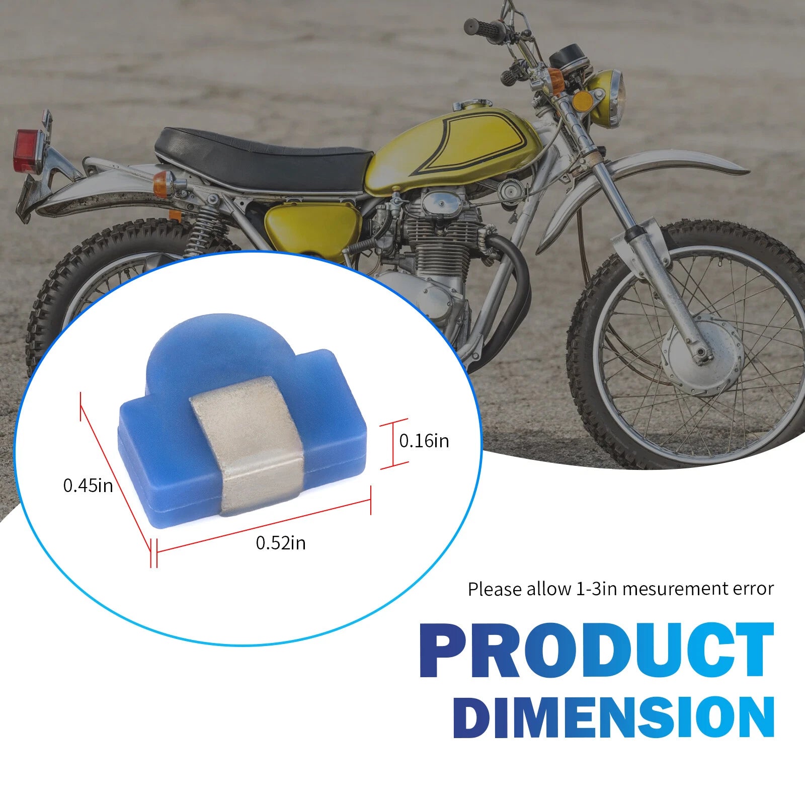 Cam Chain Roller Pin Rubber for Honda CL350 SL350 CB350G CB350K (1970–1973)