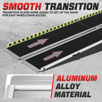 29" x 10' Aluminum Wheelchair Ramp - 880 lbs Capacity