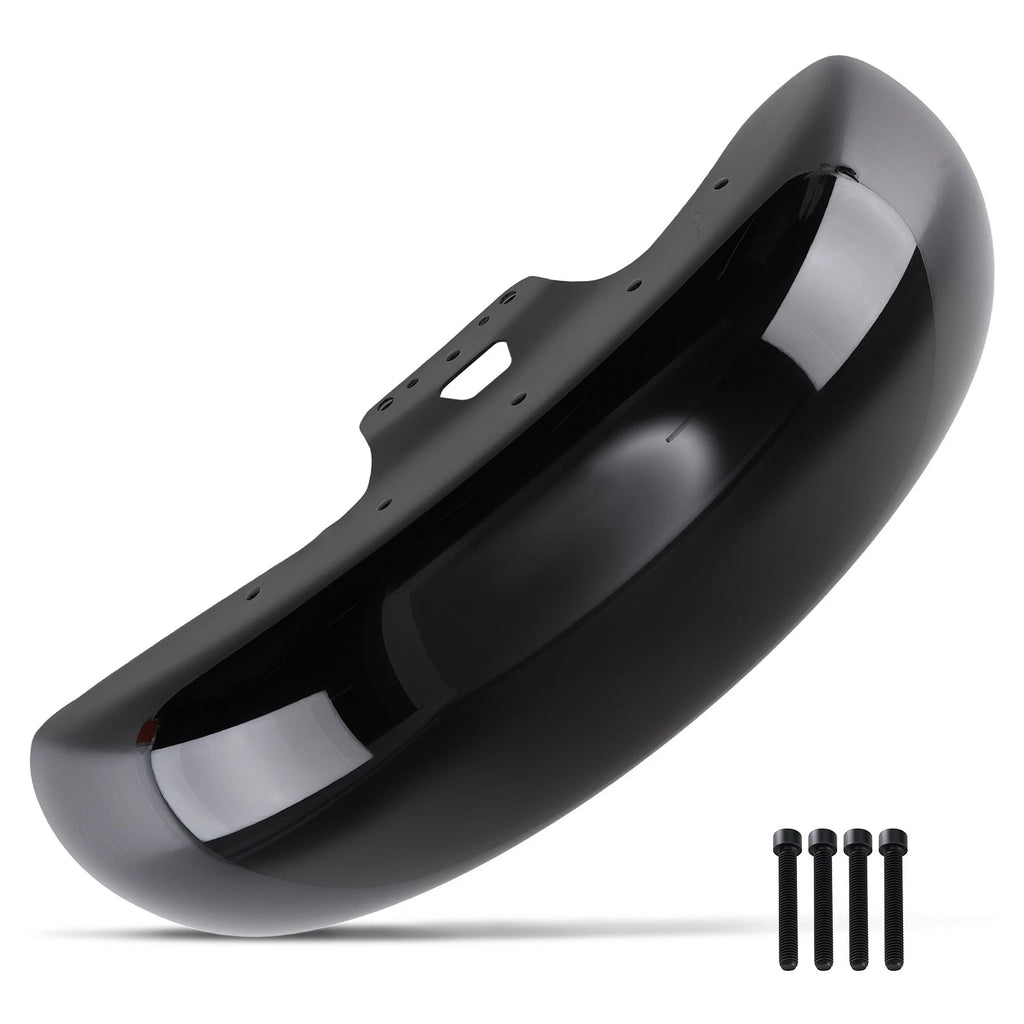 19 Inch Front Fender for Harley Road King Street Glide (2014–2023) Gloss Black