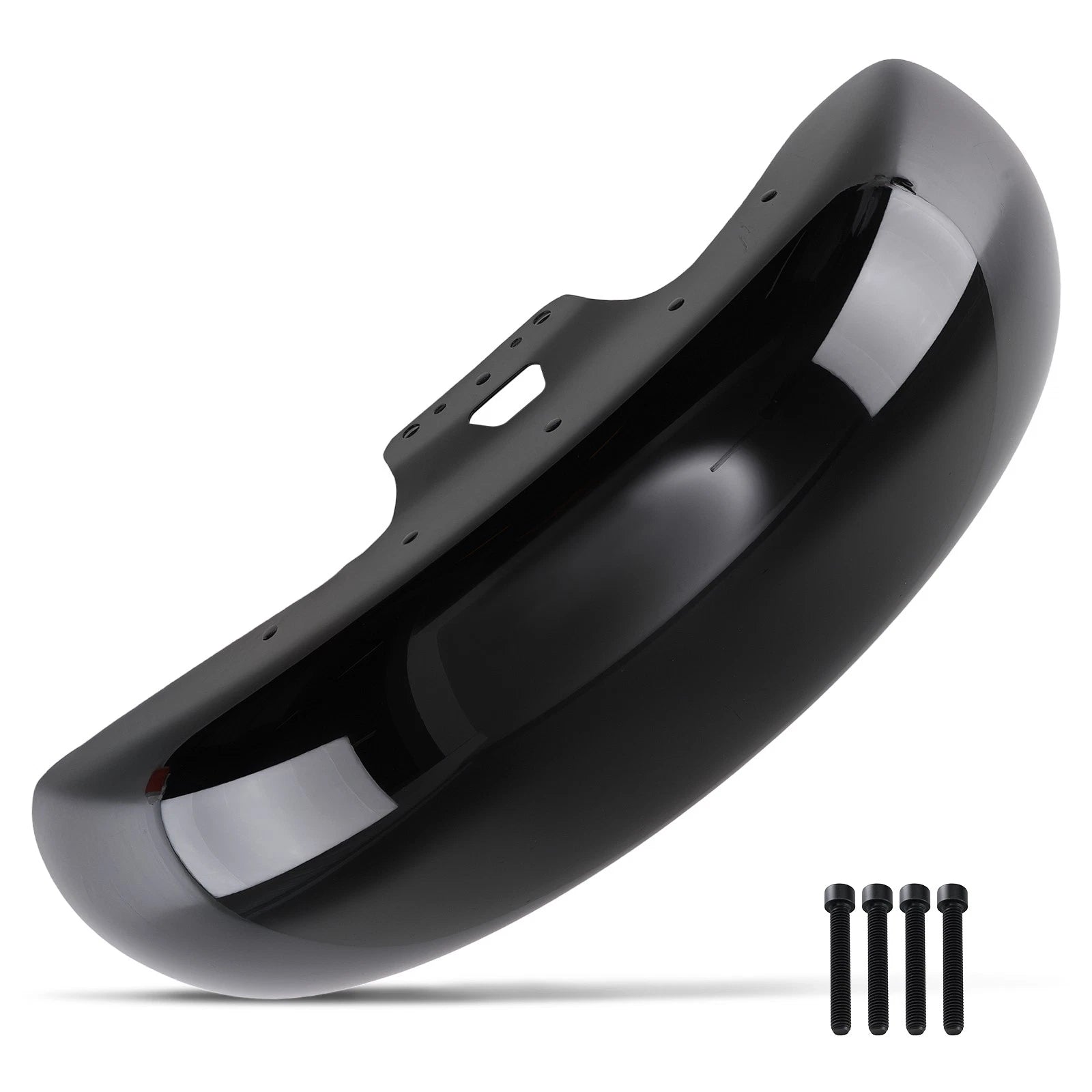 19 Inch Front Fender for Harley Road King Street Glide (2014–2023) Gloss Black