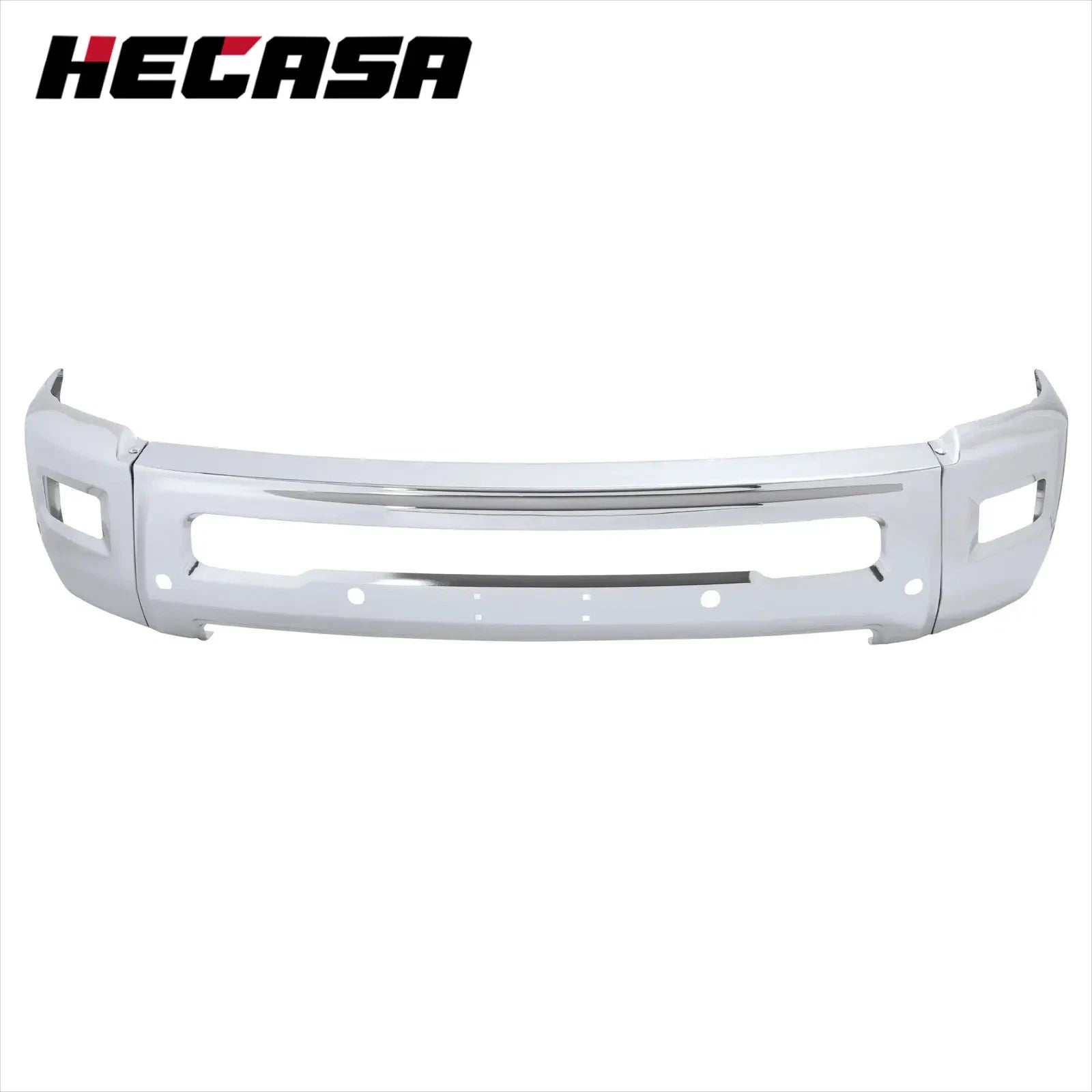 Chrome Front Bumper for RAM 2500 3500 (2010–2018) with Fog Lamps, Sensors