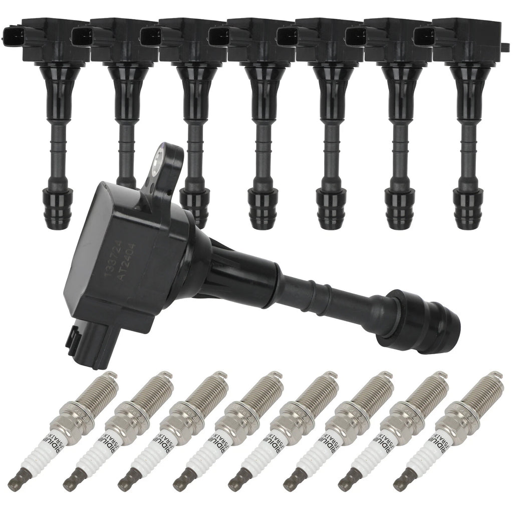 8X Ignition Coils and Spark Plugs for Infiniti FX45 M45 (2003–2008)