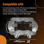 Brake Caliper Front Left Right for Ford Mustang (1965–1966)