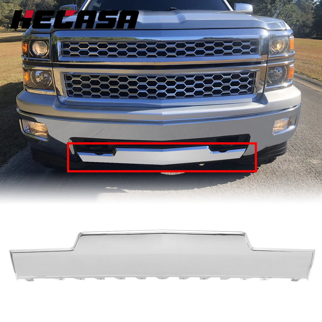 Chrome Front Bumper Skid Plate for Chevy Silverado 1500 (2014–2015) GM1087249C