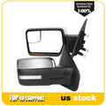 Pair of Power Heated Side View Mirrors for F150 (2004–2014) Chrome