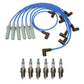NGK 7mm Wire Set & Denso Iridium Spark Plug Kit for Dakota Ram 1500 (1997–2004)