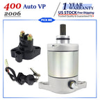Starter for Arctic Cat 400 Auto VP 4x4 (2006) with Relay & Ignition Key Switch