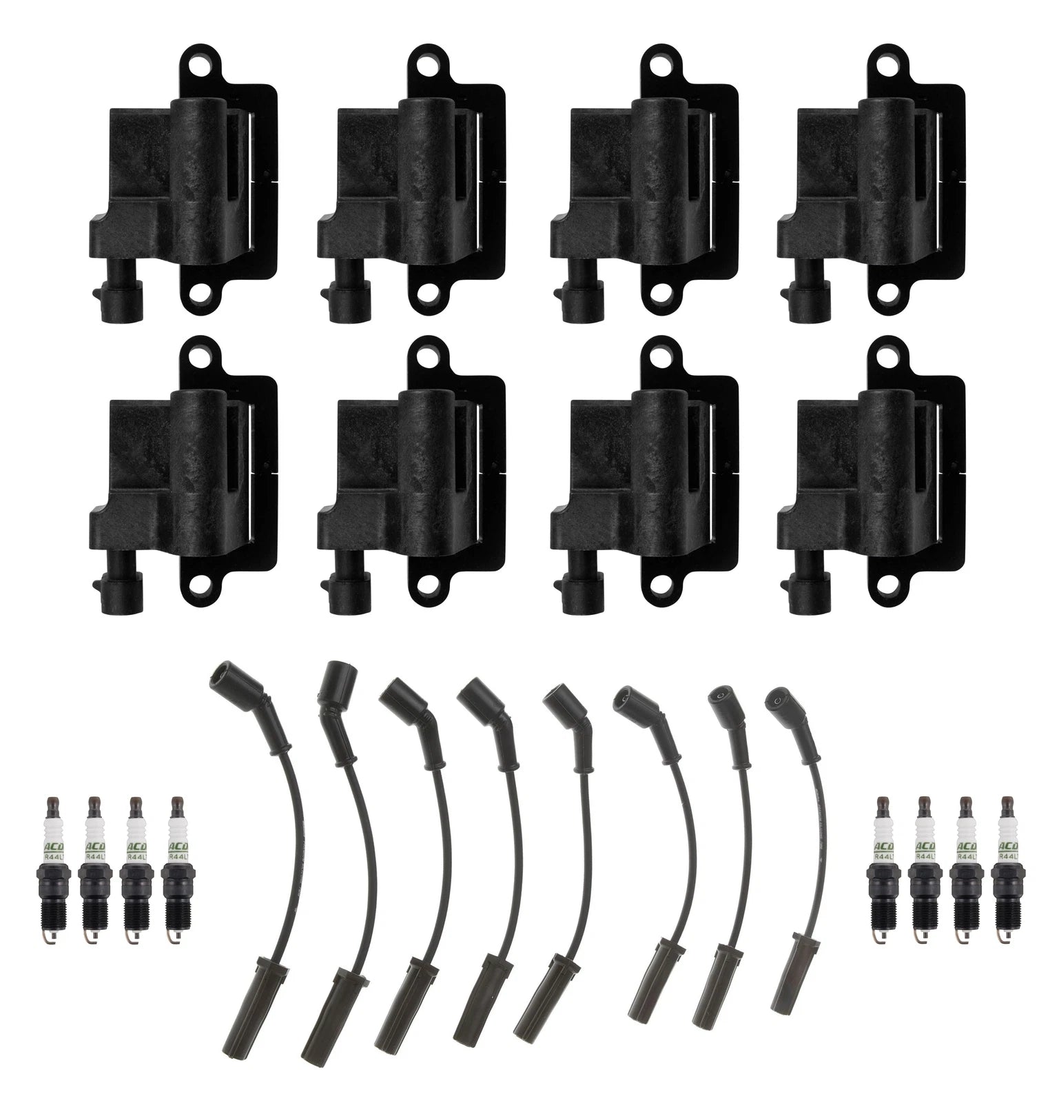 Set of 8 Ignition Wires & 8 Spark Plugs for Chevrolet 8.1L VIN G (2001–2009)