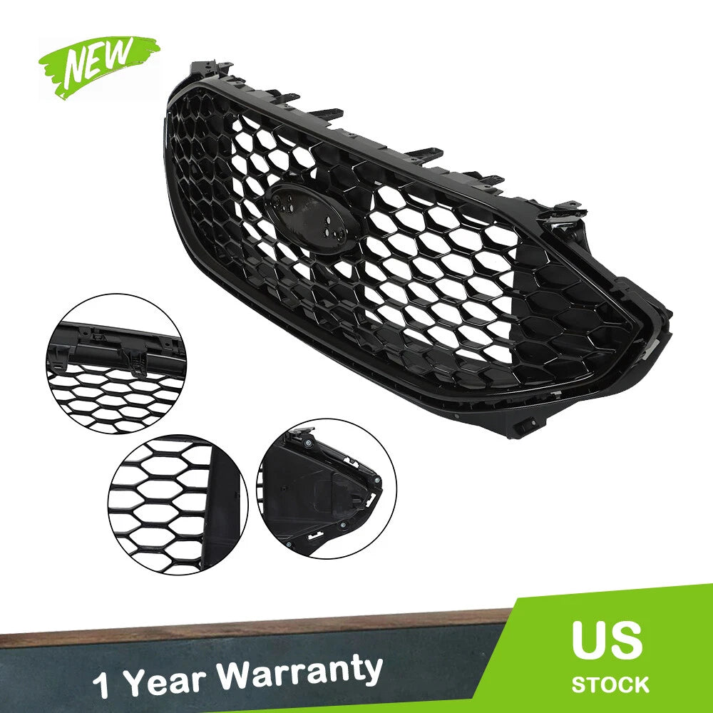 Grille for Ford Edge ST (2019–2022) High Gloss Black Center Mesh