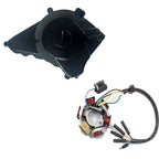 Magneto Starter Plate + Side Engine Cover for Lifan Loncin 50cc-125cc