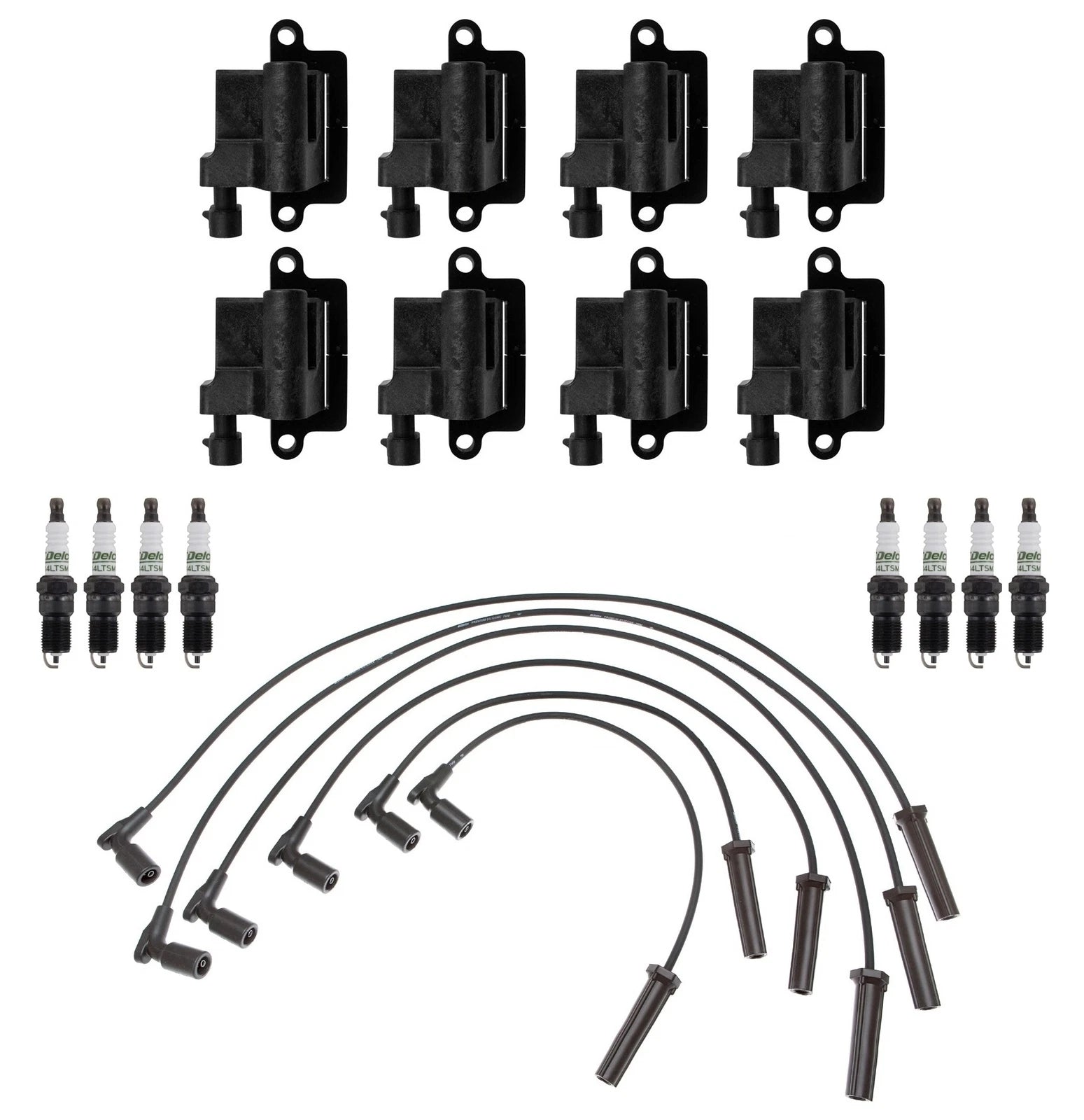 Ignition Wires & Spark Plugs Kit for GMC Savana V8 (0.040")