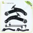 Set of 6 Front Lower Control Arms Sway Bars Tie Rods for Nissan Sentra (2007–2012)