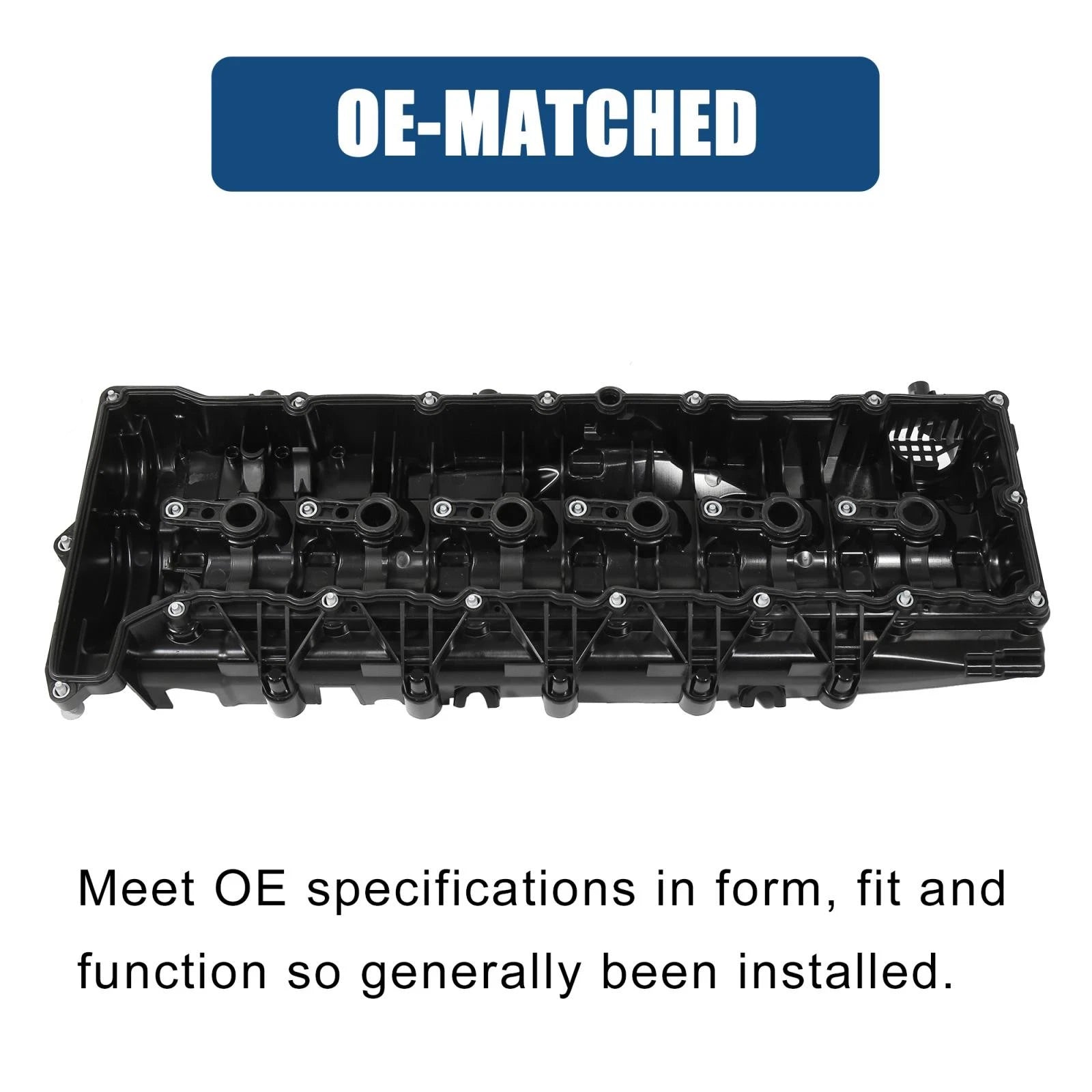 Set of 2 Camshaft Engine Valve Covers for BMW 740Ld XDrive (2015) 11127823181