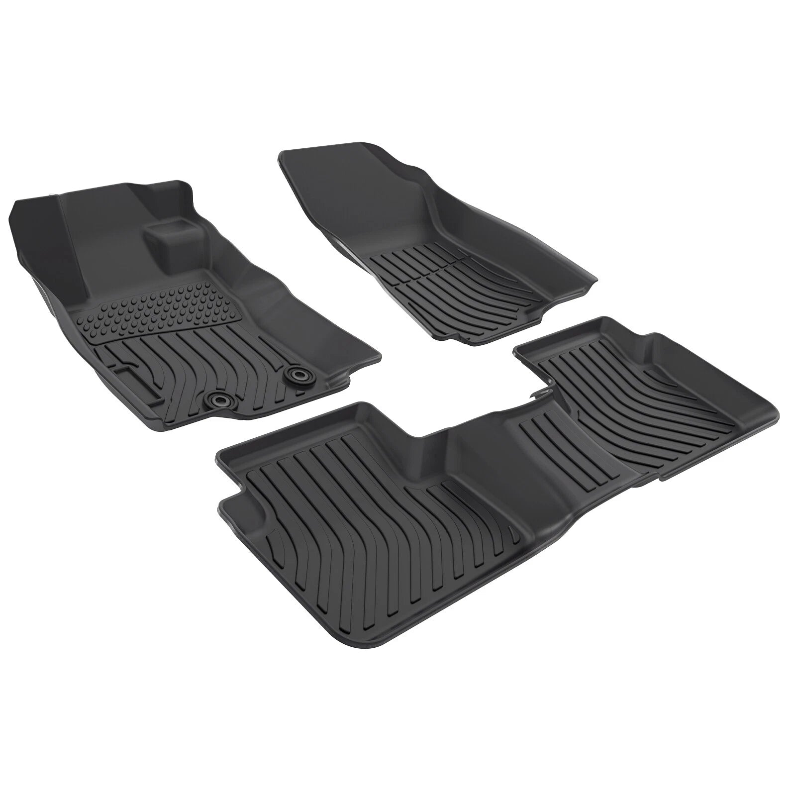 Set of 3D Floor Mats for Subaru Forester (2025–2026) TPE Rubber All Weather