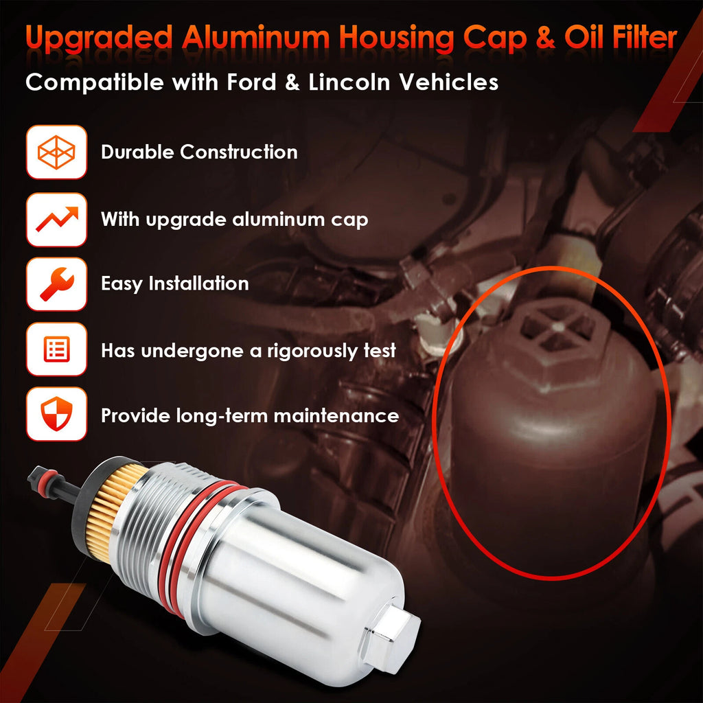 Oil Filter with Housing for Ford F150, Edge, Lincoln (2015-2024)