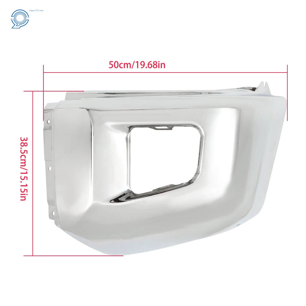 Front Bumper End Cap for Toyota Tundra (2014-2021) Chrome Driver Side