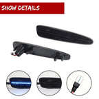 Smoked Ice Blue LED Rear Bumper Side Marker Lights for Chevy Corvette C6 (2005–2013)