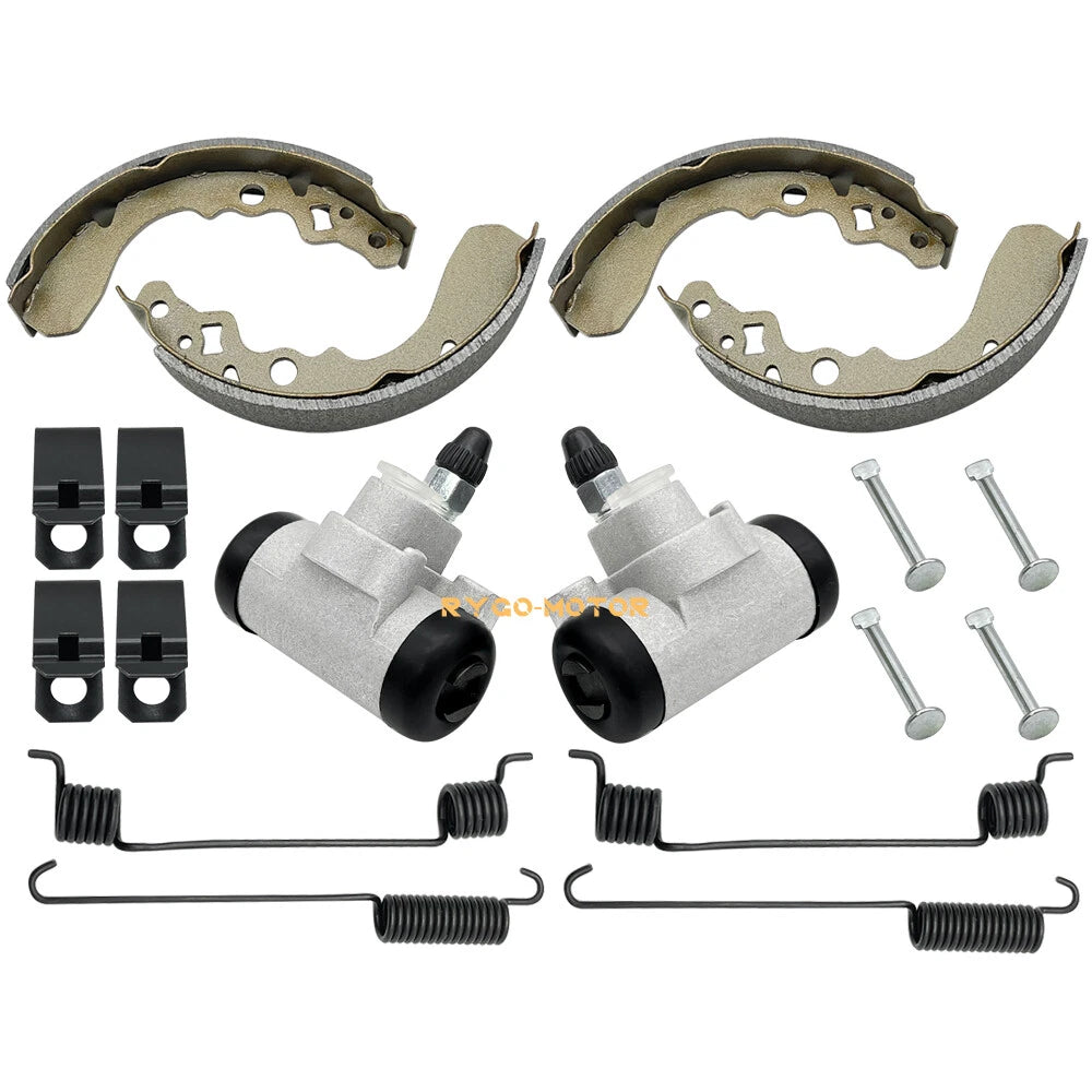 Front Brake Wheel Cylinder Shoes Springs Pins for Suzuki QuadRunner 250 (1987–2002)