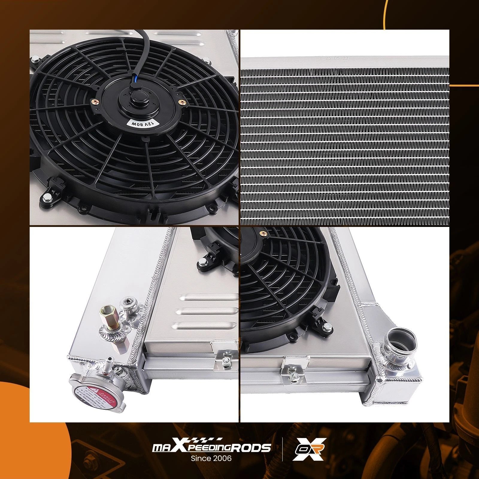 3 Row CrossFlow Radiator Shroud Fan for Chevrolet C/K Series (1967–1972)