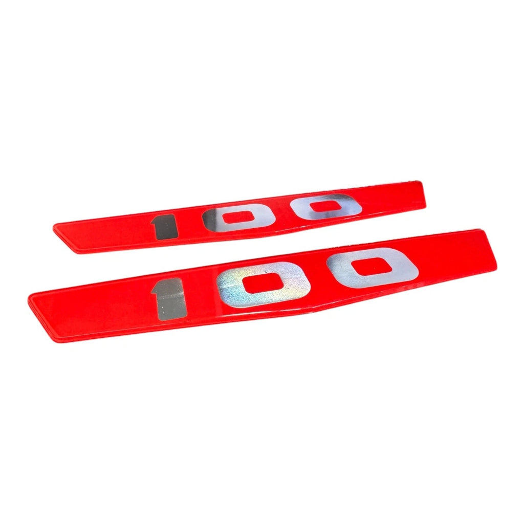 Red Hood Side Emblem Inserts Replacement for 1963–1964 Ford F-100