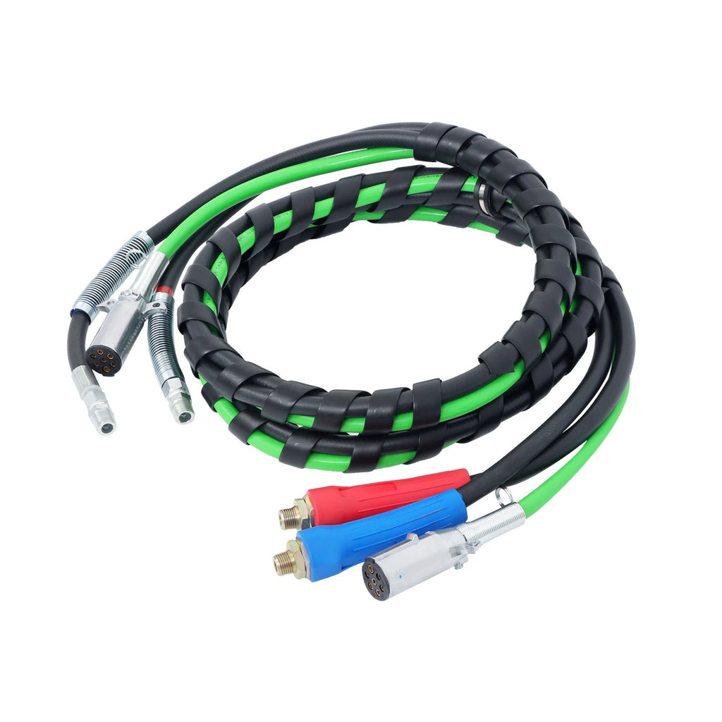 3X 12FT Air Line Hose Assemblies for Semi Truck Trailer